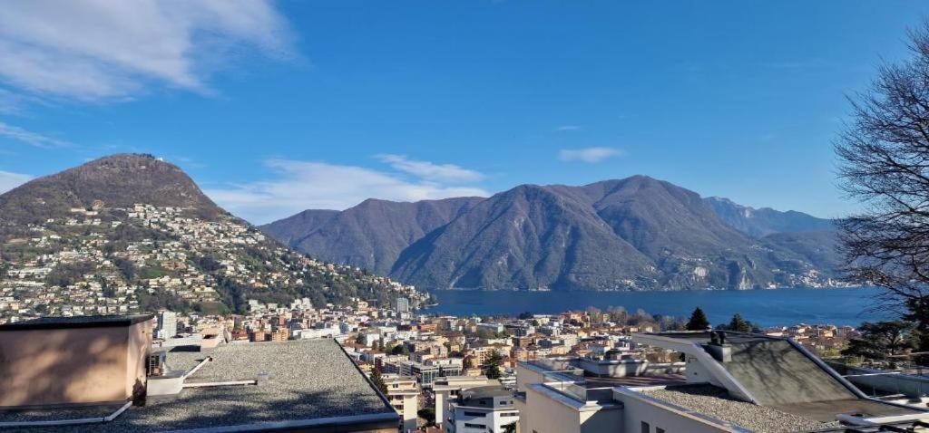 Lugano Lakeview Apartment With Self Check-In & Private Parking On Request מראה חיצוני תמונה